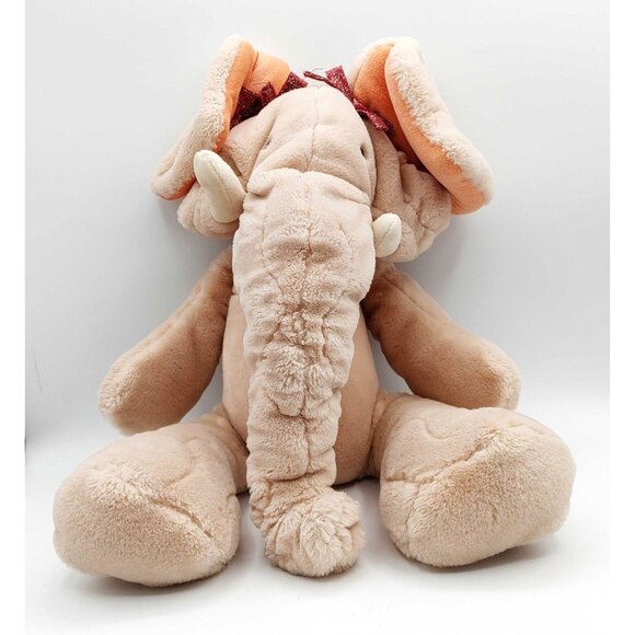 Wrinkles Elephant Trunkit 17" Plush Stuffed Toy Puppet Ganz Heritage Rare 1985 - Picture 2 of 7